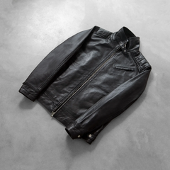 Legacy Black Leather Biker Jacket