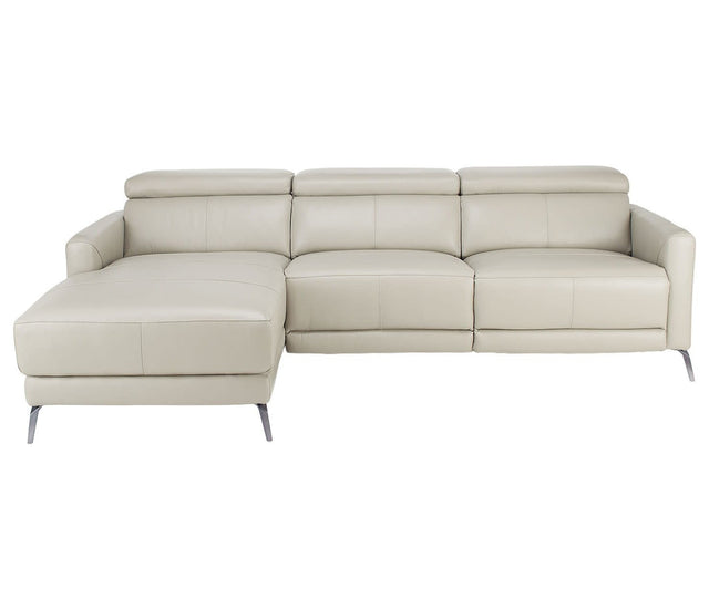 Brevin Leather Power Reclining Sectional