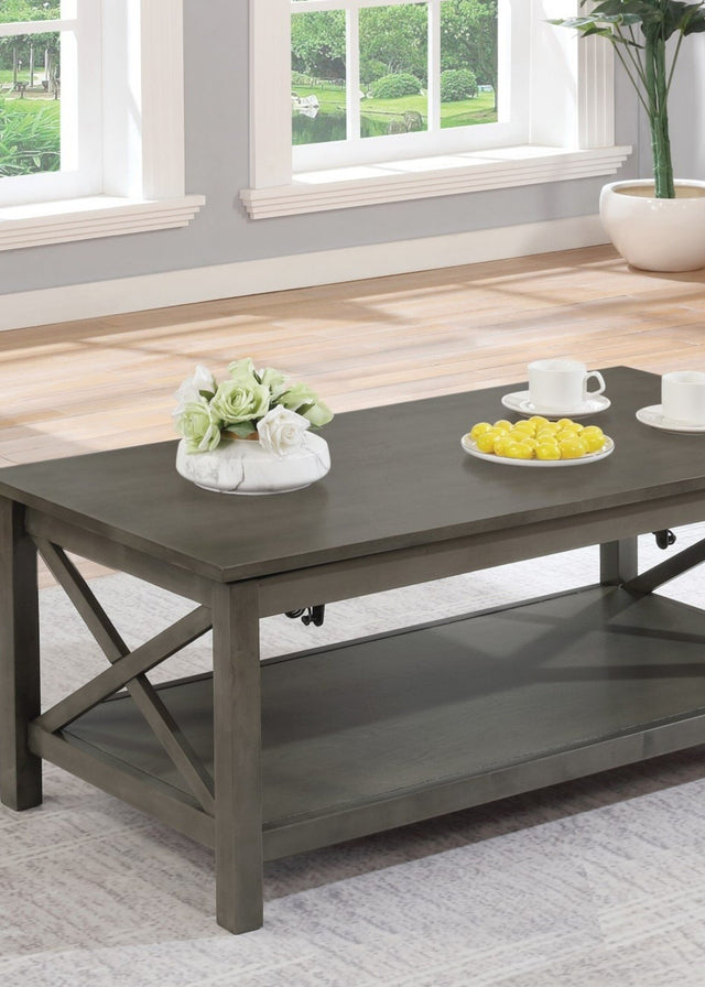 T326-3 NATIONWIDE Occasional tables in a grey finish