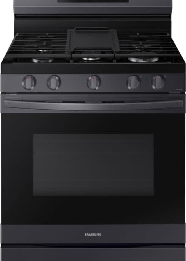 Smart Wi-Fi Enabled Convection Gas Range with No Preheat AirFry in Black Stainless Steel