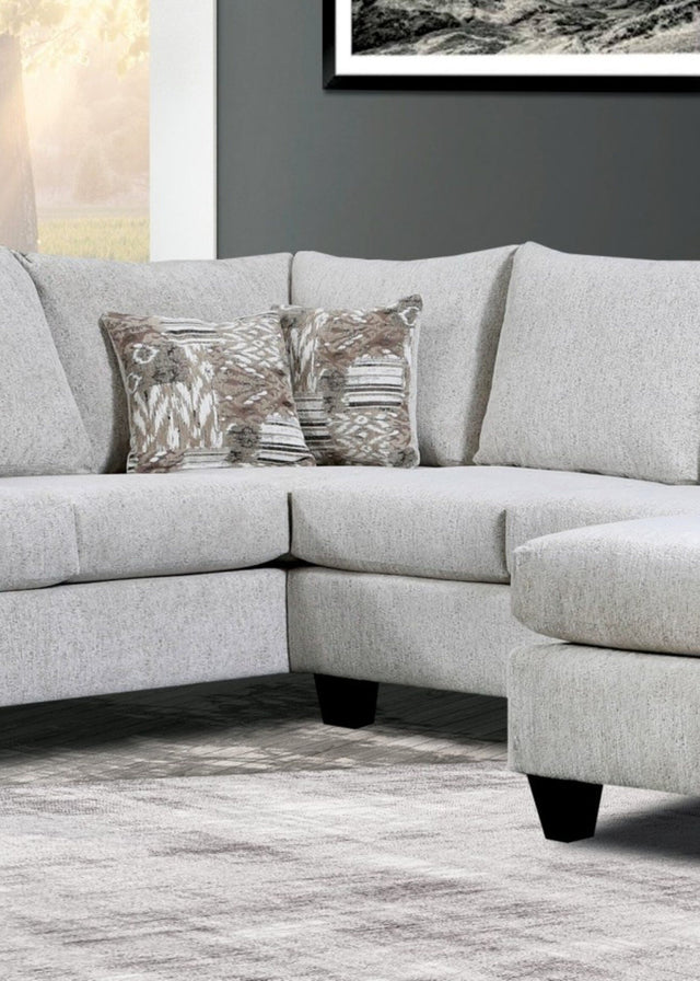 U249 - NATIONWIDE 3 PIECE CHAISE SECTIONAL IN A BEIGE TEXTURED FABRIC. 3 PC. Sectional