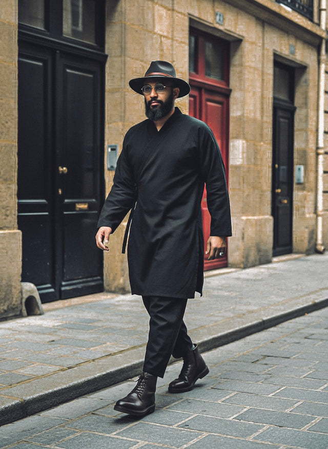 Black Kimono Suit