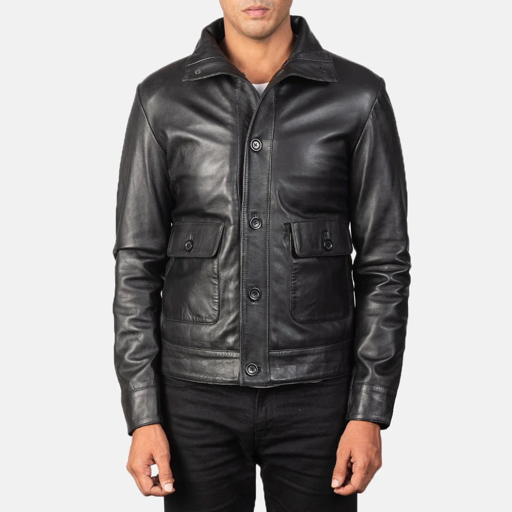 Columbus Leather Bomber Jacket