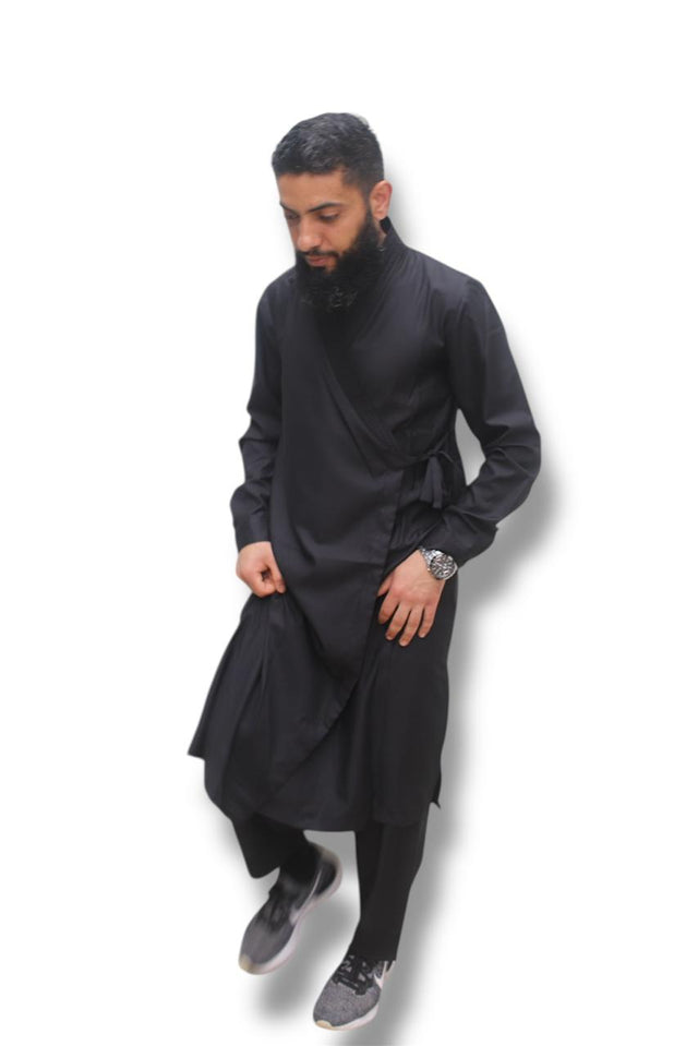 Black Kimono Suit