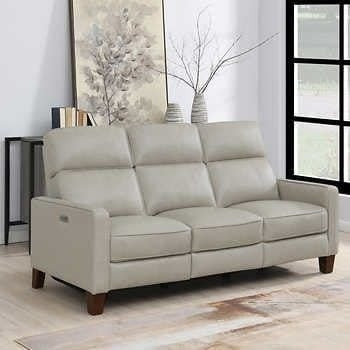 Jackston Leather Power Reclining Sofa with Power Headrest