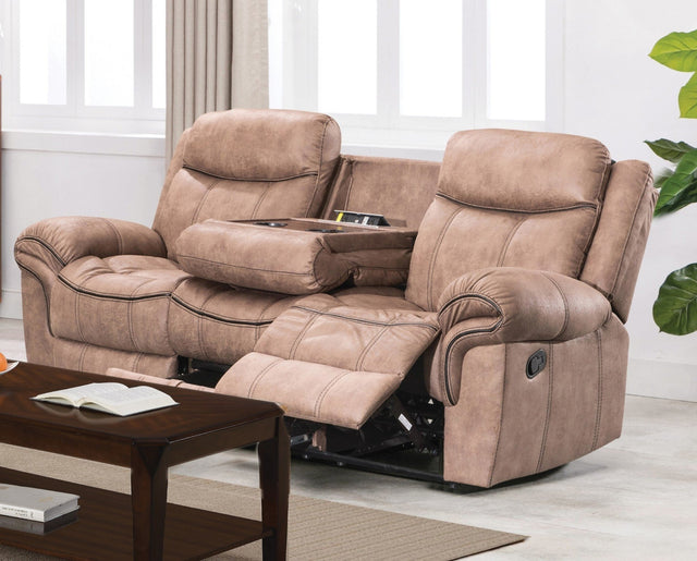 NATIONWIDE Reclining Sofa W/ Drop Down Table, USB Plug & Drawer