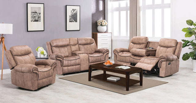 NATIONWIDE Reclining Sofa W/ Drop Down Table, USB Plug & Drawer